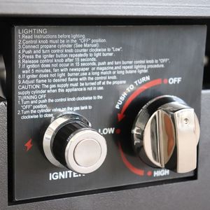 Tavolo da Esterno con Braciere in Acciaio 25 H X 42 L con Coperchio, Resistente ed Elegante per Uso Tutto l'Anno - Product Image 4