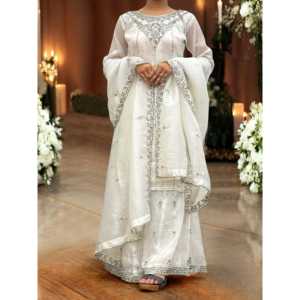 Conjunto de Fiesta de Diseñador, Top y Pantalón con Dupatta y Otros Accesorios Étnicos - Product Image 1