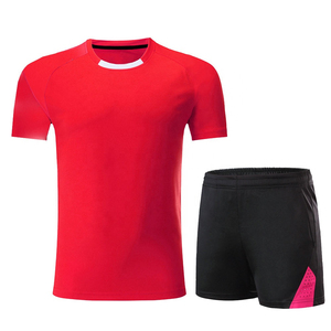 Men's Blue Short Sleeve Crew Neck Moisture Wicking <b>T</b>-<b>Shirt</b> With Black Elastic Waist Shorts Set - Product Image 5