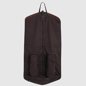 OEM Factory Genuine Leather Heavy Duty Classic Protection Casual Suit Carrier Bulk Garment Bag Luxury Travel Dress Cover Sleeve - Product Image 4