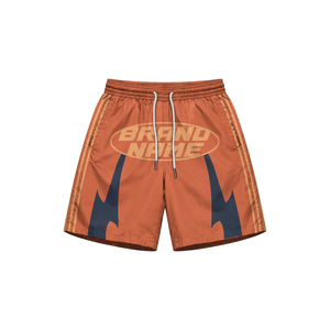 Your Brand Name <b>Men's</b> Sporty Track <b>Jacket</b> & Shorts Set Sublimation Print Breathable Polyester <b>Summer</b> Outfit Turn-down Collar Set - Product Image 3