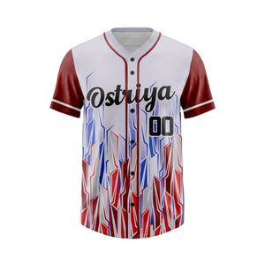 Camiseta de Béisbol y Sóftbol Unisex con Logotipo Personalizado, Cierre Completo con Botones, Ropa Deportiva con Técnicas de Impresión, Precio - Product Image 1
