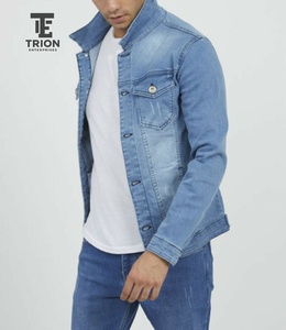 Men's Custom Custom Men's Designer Casual Cotton Denim Jacket Button Closure <b>Coat</b> Waterproof Winter Comfortable <b>Heated</b> Jean OEM - Product Image 2