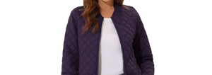<b>Women</b> Bomber <b>Jacket</b> Wholesale Satin Zip Front Ribbed Collar Casual Fashion Outerwear <b>Lightweight</b> Relaxed Fit Street - Product Image 4