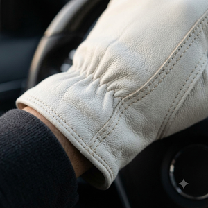 Sheep Grain Leather Anti-Slip Breathable Safety <b>Gloves</b> Straight Cuff Tear-Resistant Heavy-Duty Construction Free Welding - Product Image 5