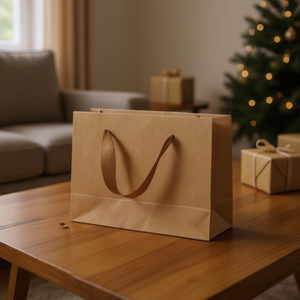 Bolsa de Regalo de Papel Kraft de 48x14x35 cm con Asas para Empaque de Regalos - Product Image 2