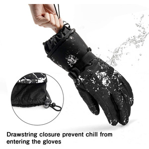 Gants d'hiver 2026 pour hommes, gants de ski imperméables et coupe-vent, doublure polaire, gants de sport d'extérieur résistants au vent - Product Image 6