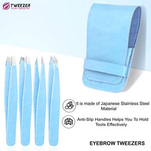 Pince à sourcils en acier inoxydable de marque privée prix de gros en acier inoxydable Logo et emballage personnalisés en acier inoxydable de qualité supérieure - Product Image 6
