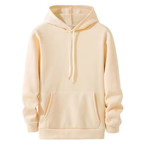Sudadera con Capucha de Forro Polar de Poliéster y Algodón para Hombre, Diseño Sólido de Invierno, Impresión de Logotipo Personalizado, Venta al por Mayor - Product Image 6