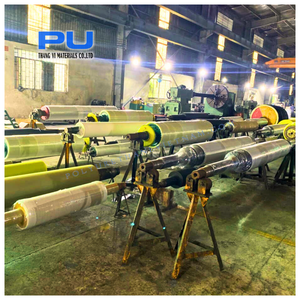 Rouleau en caoutchouc des machines de production de roues en polyuréthane (PU) installées au centre en aluminium - Product Image 6