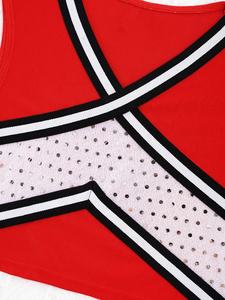 Ensemble de vêtements de danse pour filles de 4 à 14 ans, haut avec jupe, tenue pour la vie quotidienne, les réunions sportives, les spectacles sur scène, les compétitions - Product Image 4