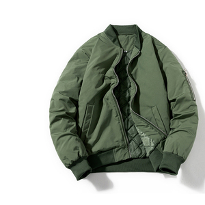 Men's Solid Color Bomber Jacket Zipper Closure Stand Collar Hooded Casual Streetwear Silk Shell Breathable <b>Winter</b> <b>Wear</b> - Product Image 6