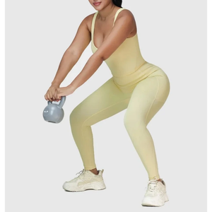 Conjunto de Yoga para Mujer con Logotipo Personalizado, Conjunto Deportivo con Top Deportivo Acolchado y Leggings con Bolsillos, Traje para Gimnasio, Fitness y Pilates - Product Image 5