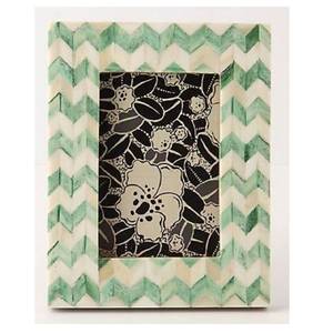 Hot Sale Chevron Pattern Bone Inlay Photo Frame Decorative Frame for Wall & Tabletop-Ideal for Living Room Office & Bedroom Desk - Product Image 1