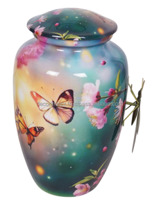 Urne funéraire urne funéraire décorative en métal personnalisation urne commémorative durable avec design poli au prix de gros - Product Image 2