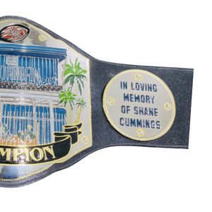 Ceinture de champion de Torrance, Californie - Ceinture commémorative personnalisable avec hommage à Shane Cummings - Objet de collection sportif haut de gamme - Product Image 2