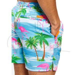 กางเกงขาสั้นชายหาดผ้าแคนวาสระบายอากาศได้ดี ความยาวระดับเข่า เอวกลาง มีเชือกผูกและกระเป๋า สำหรับผู้ใหญ่ ราคาสมเหตุสมผล - Product Image 5