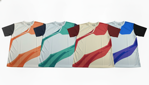 Men's Sublimated <b>Soccer</b> Jersey White Orange Black Short Sleeve Moisture Wicking Crew Neck Regular Fit Adult All Seasons - Product Image 5