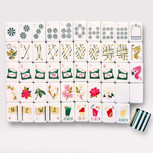 Jeu de Mahjong américain personnalisé, 160 tuiles en acrylique, soirée de jeu en famille, amusement garanti - Product Image 3