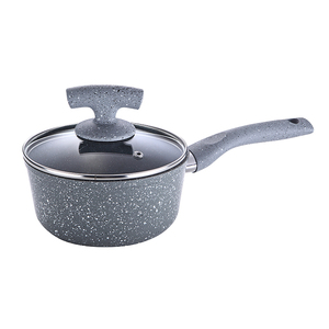 Durable <b>Non</b> <b>Stick</b> <b>Pots</b> And Pans Set With Multi Layer Marble Coating Oven Safe Construction Tempered Glass Lids - Product Image 5