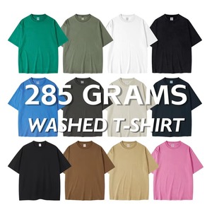 เสื้อยืดผู้ชายสไตล์วินเทจหรูหรา ผ้าฝ้าย 100% คุณภาพสูง โลโก้แบบดิบๆ ทำสีซีดแบบกำหนดเองได้ - Product Image 2