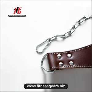 Ceintures de musculation en cuir de vachette de haute qualité avec chaîne, logo personnalisé, équipement de gym pour hommes et femmes JUST FITNESS GEARS, respirantes - Product Image 3