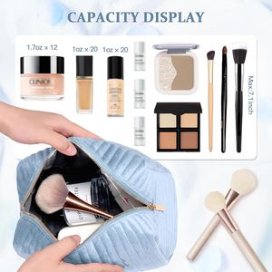 Borse Cosmetiche Personalizzate con Monogramma per Donne, Migliori Amiche, Sorelle - Regali Personalizzati per San Valentino, Compleanno e Ringraziamento - Product Image 2