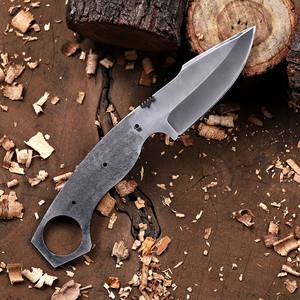 Kit de couteau tactique à lame vierge en acier 1095, forgé, à lame pleine, pour personnalisation, couteau de chasse à lame fixe, OEM/ODM - Product Image 5