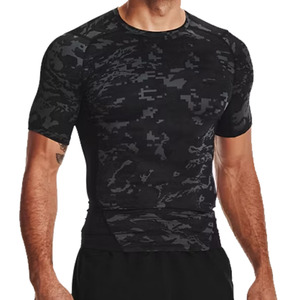 Lightweight <b>Men</b> <b>Compression</b> <b>Shirts</b> Short Sleeve Quick Dry 100% Polyester Eco-Friendly Breathable Gym Workout Fitness Wear - Product Image 1