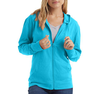 Hoodie d'hiver pour femme, haut de gamme, entièrement zippé, avec logo frontal, en polaire douce, respirant et écologique, design personnalisé - Product Image 1