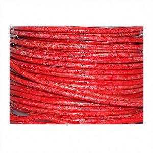 Accesorios de joyería DIY con cordón redondo de cuero de vaca de 2mm diseño liso para tamaños de 1mm a 10mm empaquetado en tamaños de 4mm 6mm 8mm - Product Image 1