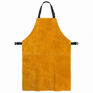 Delantal de Soldadura de Cuero Genuino de Primera Calidad, Resistente a Chispas, Estilo Sencillo y Duradero, para Seguridad Industrial - Product Image 3