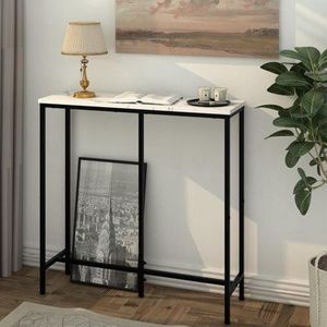 Decorative Entryway Metal <b>Console</b> <b>Table</b> Featuring Transparent Glass <b>Top</b> Premium Accent Furniture For Modern Home Spaces - Product Image 3