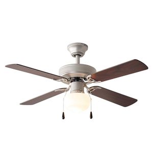 Ventilatore da soffitto da 42 pollici con kit luce, nichel satinato, 5 pale, flusso d'aria reversibile - Product Image 3