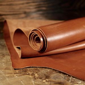ISONZ <b>Leather</b> Zone Veg 0.7-3.5mm PK Cheap Genuine Cow Skin <b>Leather</b> for Shoes Handbags Belts Furniture Tan <b>Leather</b> Finished - Product Image 1