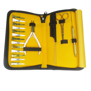 Professional 22-Piece Hair Extension Tools Kit with Stainless Steel Pliers Pulling <b>Needle</b> Loop <b>Threader</b> and Silicone Microlinks - Product Image 1