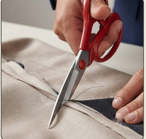 Ciseaux de tailleur en acier robustes, cisailles de coupe professionnelles, ciseaux de couture tranchants - Product Image 2