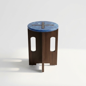 Recycled <b>Plastic</b> Modular Stackable Modern Minimalist <b>Stool</b> Furniture-Eco-Friendly Sustainable Living Room and School Use - Product Image 2
