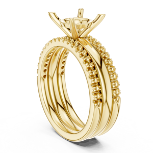 Plano de diseño de preproducción de componentes de anillo de gemas de doble círculo personalizado de varios tamaños con engaste de mapa y distribución de gemas - Product Image 6
