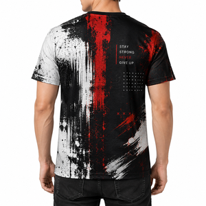 เสื้อยืดซับลิเมชั่นคุณภาพสูง ทรงเข้ารูป ยูนิเซ็กซ์ พิมพ์ลายตามสั่ง ระบายอากาศได้ดี เป็นมิตรกับสิ่งแวดล้อม ป้องกันการเป็นขุย แห้งเร็ว แขนสั้น - Product Image 3
