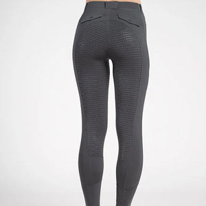 Culotte d'équitation personnalisée unisexe coupe ajustée taille élastique avec grip aux genoux - Product Image 5