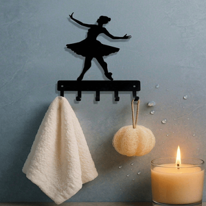 Crochets muraux robustes CIFbuy en forme de danseuse de ballet pour l'organisation et la décoration de la maison, TikTok pour le service de retrait Temu, organisateur mural pour courrier et clés - Product Image 2