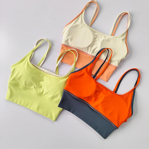 Sujetador deportivo para mujer, de verano, con absorción de impactos, doble tirante, tipo chaleco de yoga, de secado rápido, antideslizante, moldeador, para fitness - Product Image 5