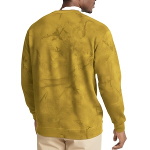 เสื้อสเวตเชิ้ตแขนยาวไซส์ใหญ่ ผ้าฝ้ายฟลีซ 100% แบบซิปและกระดุมสำหรับผู้ชาย เสื้อกันหนาว บริการ OEM แห้งเร็ว รับทำโลโก้ตามสั่ง - Product Image 4