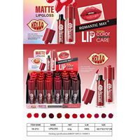 Gloss à lèvres mat longue tenue, non desséchant, effet boue-poudre, rouge à lèvres liquide pour maquillage quotidien, vente en gros