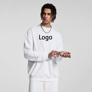 Sweat-shirts et hoodies unisexes pour hommes de haute qualité, 430 g/m², en coton 100 %, coupe ample, logo personnalisé, col rond - Product Image 1