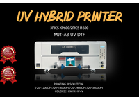 Nueva Impresora de Etiquetas DTF MYJET Semiautomática de Curado LED, Tinta de Barniz Blanco CMYK, Impresora de Inyección de Tinta UV DTF de Rollo a Rollo