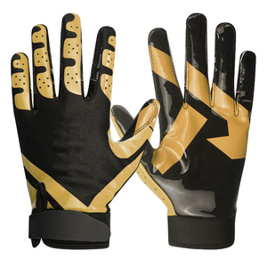 Adjustable Full-Finger <b>Silicone</b> Sports <b>Gloves</b> for Men Women Breathable Anti-Slip Rugby American Football <b>Gloves</b> Wristband - Product Image 1