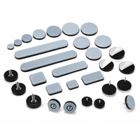 Patins de protection carrés en PTFE 20x20mm autocollants pour pieds de chaise et de table, protection du sol