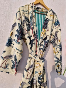 Luxury Velvet House Robe, velvet cotton Kimono Robe, Dressing Gown, <b>wedding</b> robe Bridesmaid winter bathrobe grey - Product Image 3